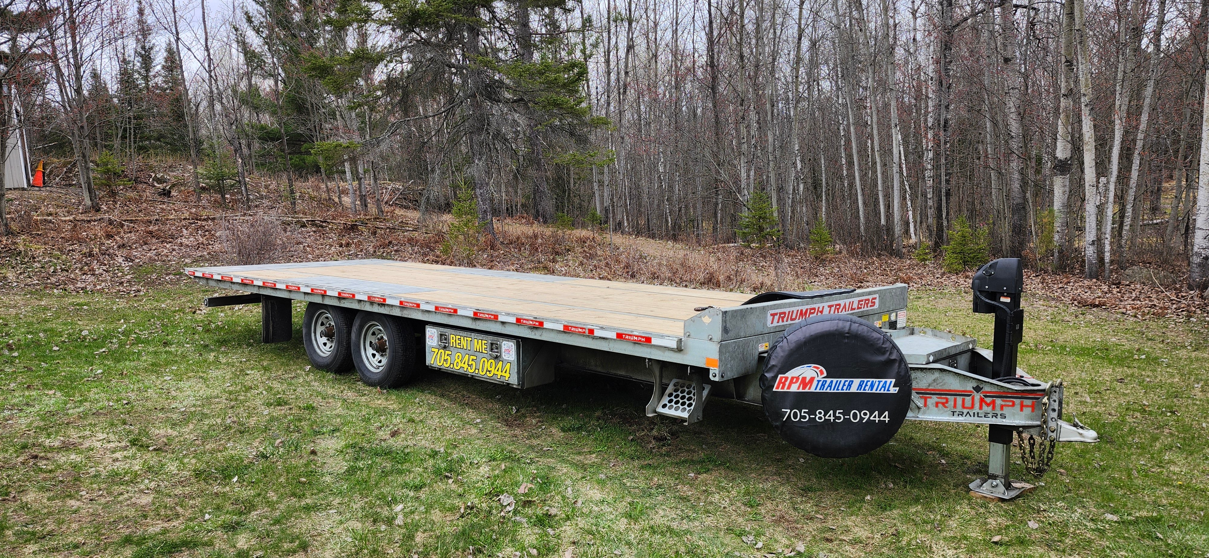 Flatbed & Tilt Trailers available for rent in Callander Ontario - RPM Trailer Rental