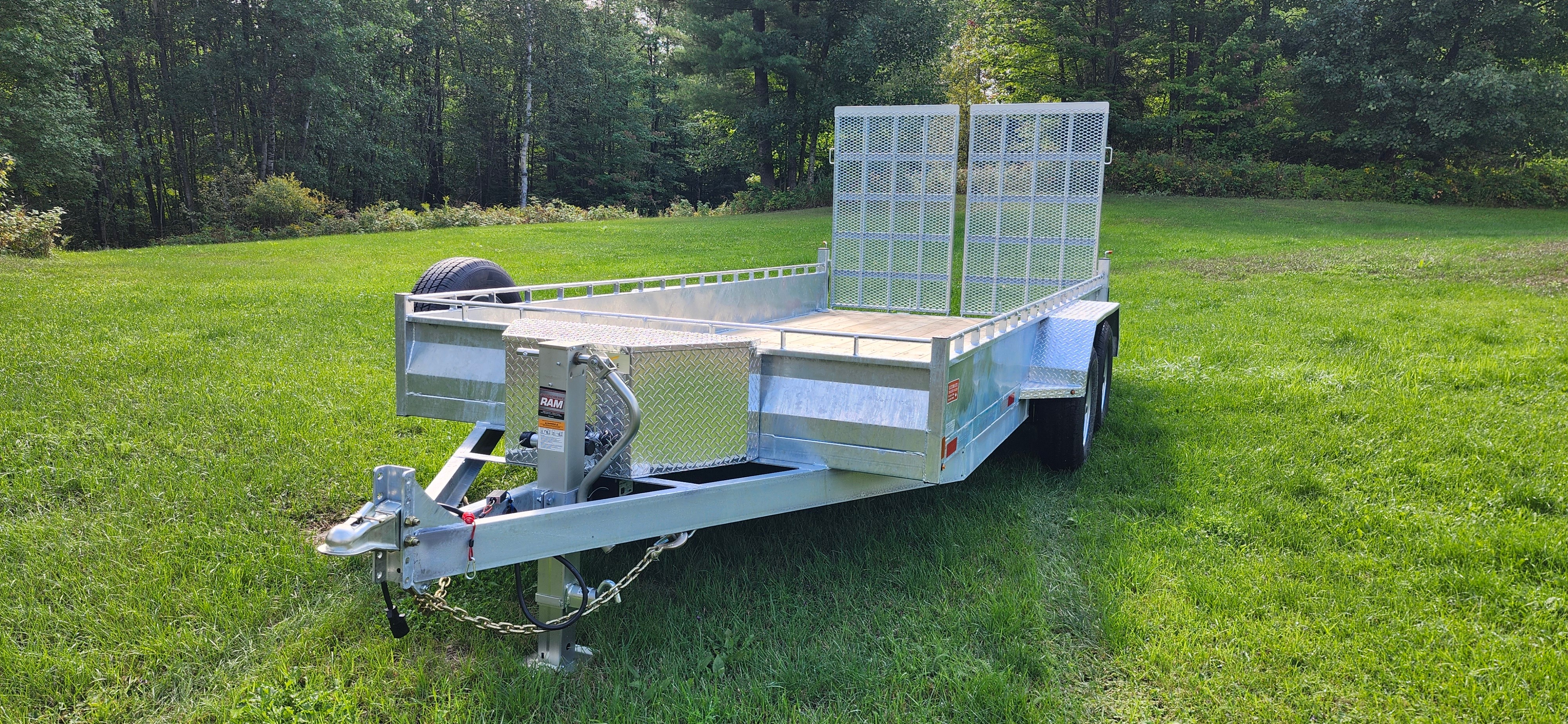 82" x 16' Heavy Duty Utility Trailer view 2